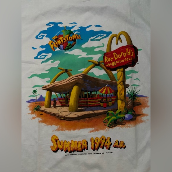 Vintage McDonald’s The Flintstones Movie Promo Tee, 1994 - Picture 2 of 4